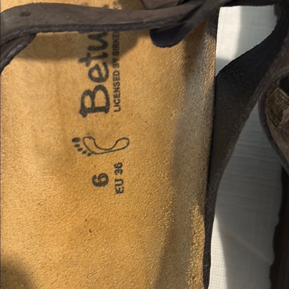 Birkenstock Betula gizeh brown Leather Sandals - Picture 3 of 7